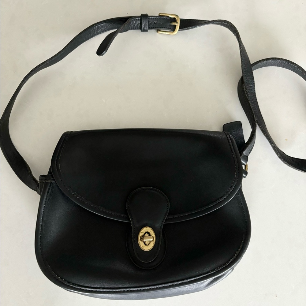 Vintage Coach Prairie Crossbody Bag Black